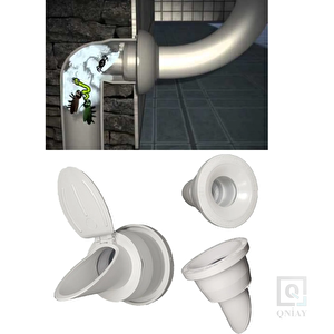 Lavabo Koku Q90 Giderici Çek Valfli Lavabo Gider Adaptör Conta Koku Önleyici Pratik Montaj