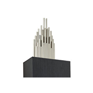 Lampaluce Straordinario Modern Tasarım Metal Ve Kumaş Aplik 85cm Krom