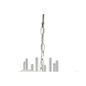 Lampaluce Esta Modern Camlı Avize 8'li Krom 70x80cm
