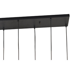 Lampaluce Cono Modern Sarkıt Salon Avizesi 7'li Krom 80x70cm