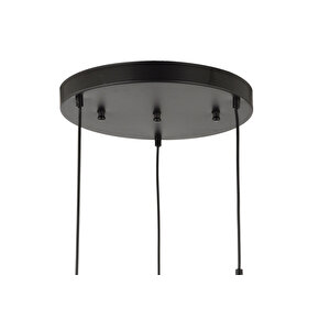 Lampaluce Cono Modern Sarkıt Salon Avizesi 3'lü Krom 35x70cm