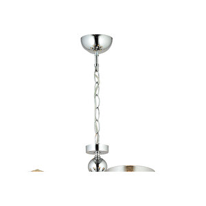 Lampaluce Fiaccola Modern Tasarım Salon Avizesi 6'lı Krom 60x90cm
