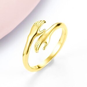 6 Adet Gold Hand Finger Metal Peçete Halkası - Napkin Ring