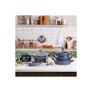 Schafer Fiesta 28 Cm Seramik Basık Tencere-siyah