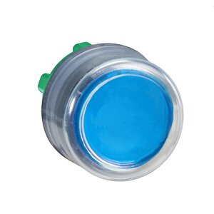 Electric Zb5ap6 Mavi Çıkık Basmalı Düğme Başlığı Ø22 Yaylı Dönüş İşaretsiz