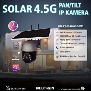 Solar Güneş Enerjili 3mp 4g Ip Kamera