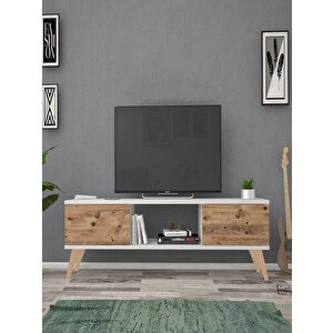 140 Cm Eda Beyaz-atlantik Tv Ünitesi