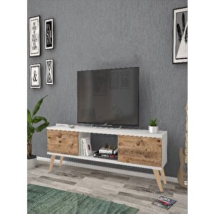 140 Cm Eda Beyaz-atlantik Tv Ünitesi