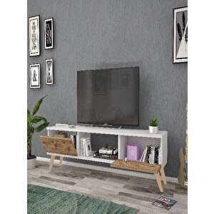 140 Cm Eda Beyaz-atlantik Tv Ünitesi