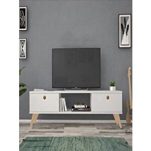 140 Cm Eda Beyaz Tv Ünitesi
