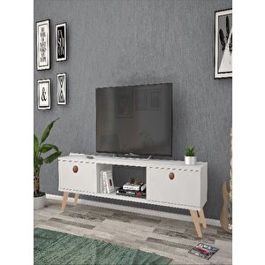 140 Cm Eda Beyaz Tv Ünitesi