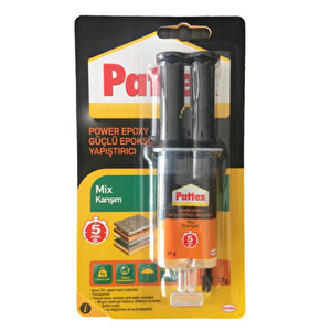 Pattex Power Epoksi Güçlü Yapıştırıcı Mix Karışım Şeffaf 27 Gr
