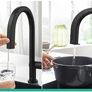Aqittura M91  Eviye Bataryası 210 Filtre Sistemi Çekilebilir Gaga,1jet, Başlangıç Kiti 76801670 1072 Siyah