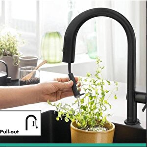 Hansgrohe Aqittura M91  Eviye Bataryası 210 Filtre Sistemi Çekilebilir Gaga,1jet, Başlangıç Kiti 76801670