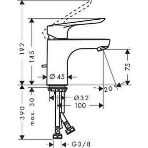 Logis E Lavabo Bataryası 70 Sifon Kumandalı