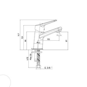 Eca Spylos Lavabo Bataryası Krom 102188125