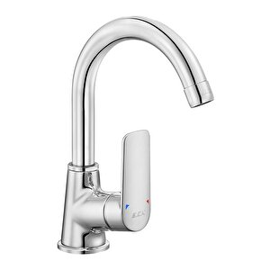 Eca Lia Kuğu Borulu Lavabo Bataryası Krom 102188887