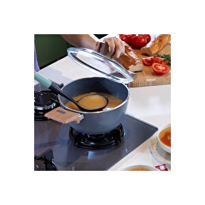 Schafer Fiesta 20 Cm Seramik Derin Tencere-siyah