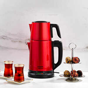 Teelike Elektrikli Çay Makinesi-kırmızı