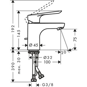 Hansgrohe Logis E Banyo Batarya Seti - 2