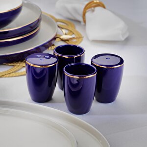 Schafer Adel Navy Blue 56 Parça Yemek Takımı-lacivert