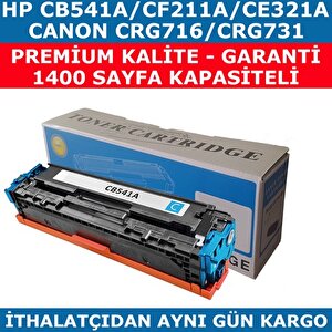 Hementoner Hp 125a - Cb541a Mavi Muadil Toner Cf211a - Ce321a - Crg716 - Crg731