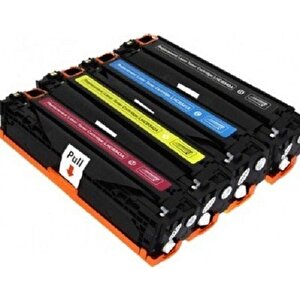 Hementoner Hp M254, M280, M281 Uyumlu 4 Renk Muadil Toner Cf540a/cf541a/cf542a/cf543a