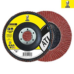 Katlı Flap Disk Yuvarlak Zımpara 115 Mm - P80 Kum - 1 Adet