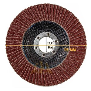 Atlas Katlı Flap Disk Yuvarlak Zımpara 115 Mm - P40 Kum - 1 Adet