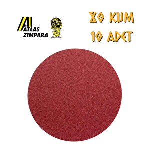 Gt888 Yuvarlak Disk Cırt Zımpara 115 Mm - P80 Kum - 10 Adet