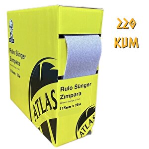 Rulo Soft Sünger Zımpara 115 Mm. - 25 Mt. - 220 Kum