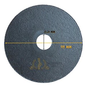 A30s-bf41 Metal İnox Daire Testere Kesme Taşı 3 X 115 Mm. - 10 Adet