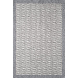 Konfor Sisalux 3092 Gri Jüt Tabanlı Modern Dokuma Kilim Sisal Hasır Halı