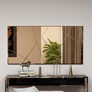 Bronz Dekoratif Modern Desen Salon Dresuar Duvar Aynası