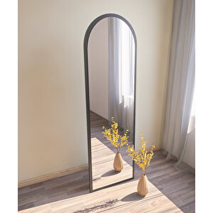 Emma Siyah Ayaklı Oval Boy Aynası 160x50cm