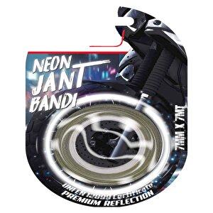 Beyaz Neon Jant Bandı Reflektörlü Araç Otomobil Motosiklet Parlayan Jant Bandı