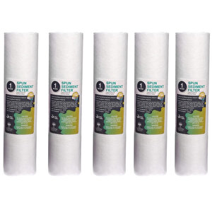 10 Adet Açık Kasa Su Arıtma Filtre 1-5 Mikron Sediment Spun Filtre