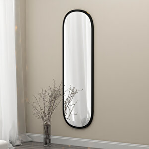 Ceos Dekoratif Salon Konsol Aynası Siyah Css02