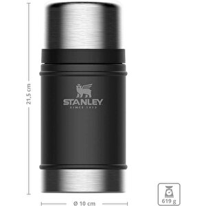 Stanley Klasik Yemek Termosu 0,70 Lt - Siyah