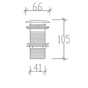 Seramik Kapaklı Pop Up Sifon 95603