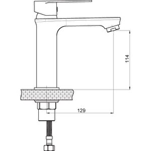 Alvi̇t 38*50 Tezgah Üstü Setüstü Lavabo 38*50 Cm Gpd Provido Lavabo Bataryası Mlb156