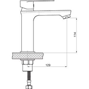 Alvi̇t 38*50 Tezgah Üstü Setüstü Lavabo 38*50 Cm Gpd Provido Lavabo Bataryası Mlb156