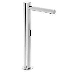 Vitra Origin A47221 Temassız Çanak Lavabo Bataryası, Elektrikli, Çift Su Girişli, Krom