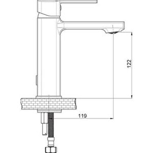 Gpd Pedra Siyah Banyo - Lavabo - Sürgülü Duş Seti Mlb160-s-mbb160-s-dst57-s