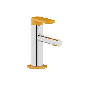 Vitra Sento A42666 Çocuk Lavabo Bataryası, Krom - Sarı