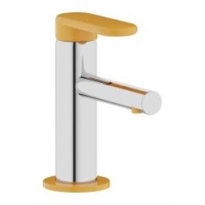 Vitra Sento A42666 Çocuk Lavabo Bataryası, Krom - Sarı