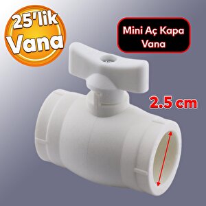 Mini Vana Plastik 25'lik Küresel Pprc Pvc Vanası Dişsiz Aç Kapa Boru Kaynak Makine Bağlantılı