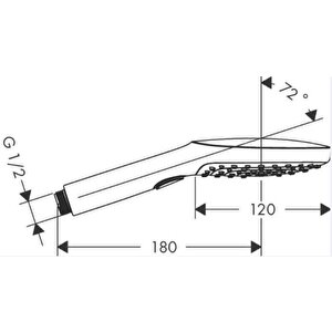Hansgrohe Raindance Select E 120 3jet El Duşu Seti Altın