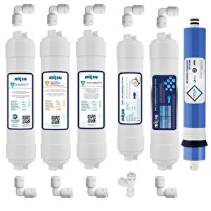 Kapalı Kasa Su Arıtma Cihazı 14lü Filtresi Standart Membranlı Set (kk-14-set-s)