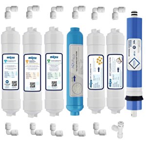 Kapalı Kasa Su Arıtma Cihazı 13lü Filtresi Standart Membranlı Set (kk-13-set-s)